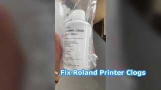 Roland Printer Clog Fix & Print Quality Boost